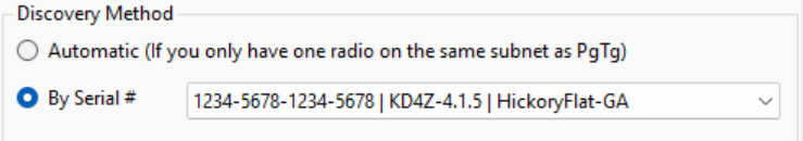 PgTg Radio Discovery